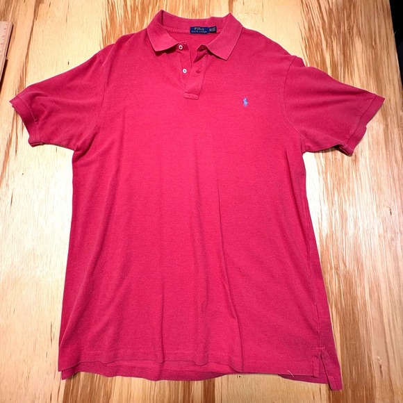 Polo Ralph Lauren Salmon Pinkish Men's 2XLT‎ Green Pony Shirt - Picture 2 of 6